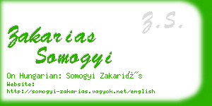 zakarias somogyi business card
